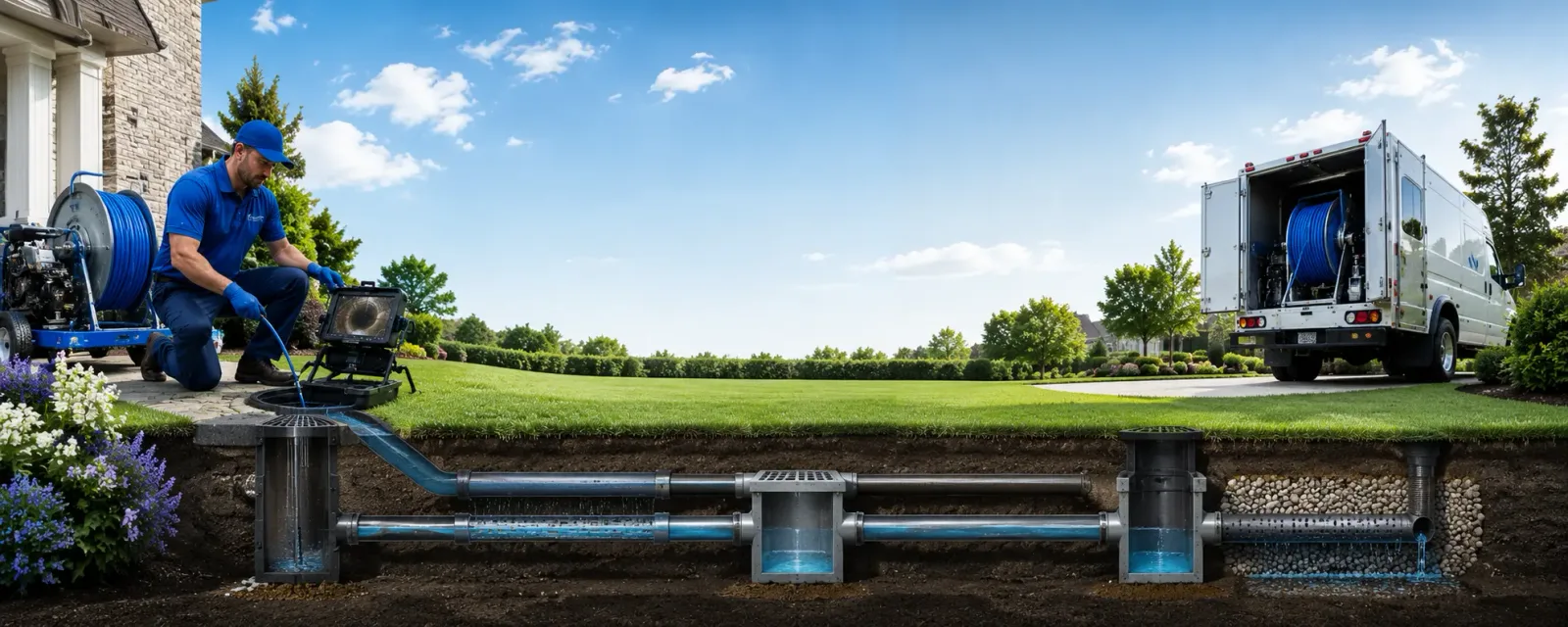 Outdoor drain cleaning information for Saline, MI